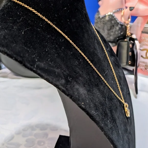 Givenchy Vintage "G" Pendant Gold Over Stainless Steel